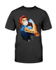 Red Hair Girl Medical Lab Tech T shirt