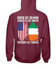 Irish Shop Irish By Blood American By Birth Patriot By Choice Back Print Cotton T-shirt