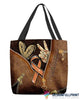 Peace Love Cure Multiple Sclerosis Awareness Orange Ribbon Tote Bag HG