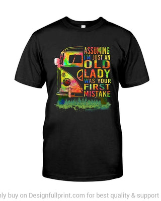 Gift For Hippie Hippie Car Your First Mistake Trippy Little Hippie Black TShirt CH