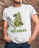 Bee Happy Potleaf Hoodie Pullover Zip Up Hoodie and Sweater Tshirt US Unisex Size HG