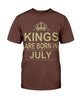 Black Pride Copy of Kings Are Born In July Ultra Cotton Shirt Black And Proud 365