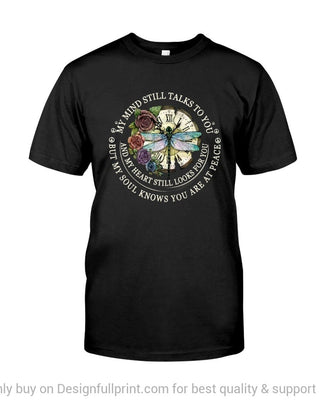 Gift For Hippie Hippie My Mind Still Talks To You Black TShirt CH