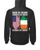 Irish Shop Irish By Blood American By Birth Patriot By Choice Back Print Cotton T-shirt