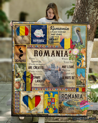 Romania Where Love Is Blanket and Quilt Blanket LN