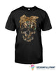 Skull Gift Gift For Hunting Lover Skull Hunting Leopard Pattern Ribbon Ribbon TShirt CH
