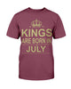 Black Pride Copy of Kings Are Born In July Ultra Cotton Shirt Black And Proud 365