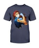 Red Hair Girl Medical Lab Tech T shirt