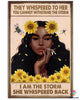 Black Pride Afro Proud Black Queen Sunflowers They Whispered To Her Canvas Art and Poster LN Proud Of My Melanin Black And Proud 365 LN