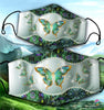 Gift For Butterfly Lover Butterfly Dimond And Flowers Cloth Mask HG Butterfly Cloth Mask