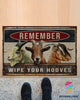 Remember Wipe Your Hooves Goats Welcome Doormat NHD