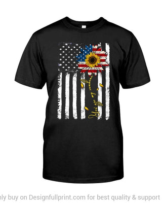 Gift For Hippie Hippie American Flag You are My Sunshine Sunflower TShirt CH