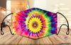 Gift For Hippie Be Kind Tie Dye Cloth Mask LN