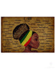 Black Pride Black Queen Wall Canvas HG Melanin Power Black History Graphic Tees Afro Proud Educated