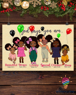 God Says You Are Horizontal Poster HG