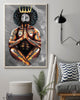 Black Pride Black King Black Pride Wall Canvas HG Black And Proud 365