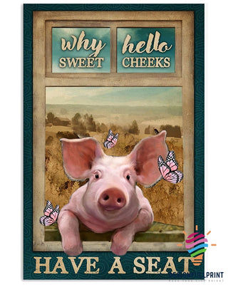 Adorable Pig Canvas Art And Poster NHD