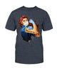 Red Hair Girl Medical Lab Tech T shirt