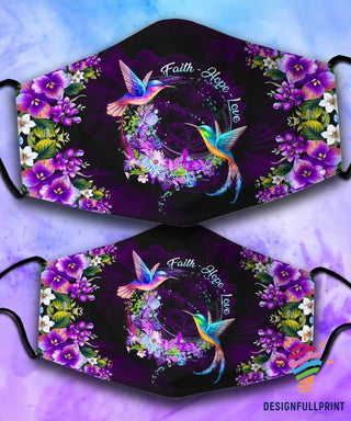 Gift For Bird Lover Faith Hope Love Mask LN
