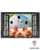 Pig Window Canvas Art And Poster NHD
