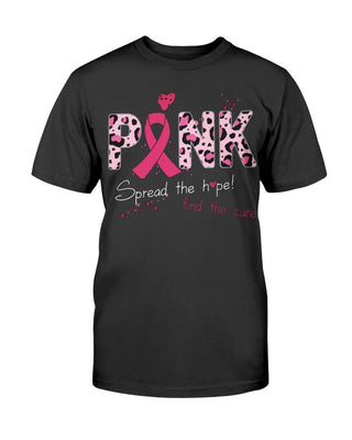 Spread The Hope Find The Cure Breast Cancer Awareness Shirt Gildan Cotton T-Shirt