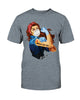 Red Hair Girl Medical Lab Tech T shirt