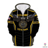 Gift For Veteran Lover Gift For Army Army Veteran Eagle Multi Types Pullover Zipup Fleece Hoodie Long Sleeve Shirt Unisex Size LN