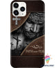 Gift For Christian Gott Glaube über Angst Jesus Leder Telefon Fall HG