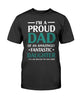 Gift For Dad Im a Proud Dad Of Fanstatic Daughters Funny T-shirt