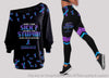 I Dont Look Sick Rheumatoid Arthritis Awareness Off Shoulder Long Sleeves Top and Leggings Set LN