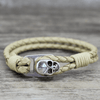 Skull Leather Bracelet - designfullprint