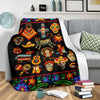 Skull Gift Skull Lover Skull Hallow Skull Flowers Blanket HG