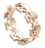 Heart Skull Ring Band