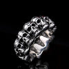 Stainless Steel Men Punk Skull Ring