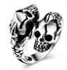 Stainless Steel Punk Skull Ring