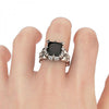 Black Diamond Skull Ring