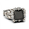 Black Diamond Skull Ring