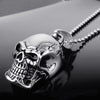 Tibet Stainless Steel Skull Pendant Necklace
