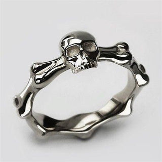 Retro Vintage Biker Skull Ring