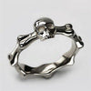 Retro Vintage Biker Skull Ring