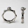 Retro Vintage Biker Skull Ring