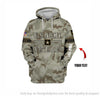 Gift For Army Military Army Retired Soldier Hoodie Personalized Unisex Hoodie HG