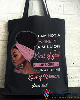 Black Pride Personalized Pink Black Queen Tote Bag HG