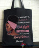 Black Pride Personalized Pink Black Queen Tote Bag HG