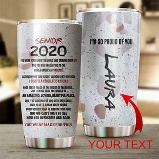 Gift For Teacher Senior Class of 2020 Graduation Proud Tumbler Cup