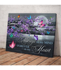 Always On My Mind Forever In My Heart Butterfly Angels Wall Art Canvas HG