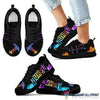 Gifts For Nurses Colorful Nurse Running Black Sole Sneaker HH