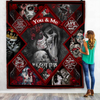 You And Me We Got This Skull Couple Blanket HG skull blanket