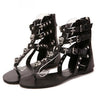 Gothic Rhinestone Crosses and Skull Sandals