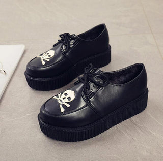 Gothic Skull Shoes Boots